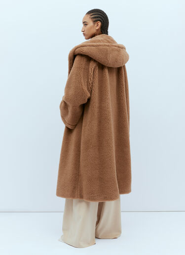 Max Mara Oversized Teddy Wrap Coat Camel max0254038