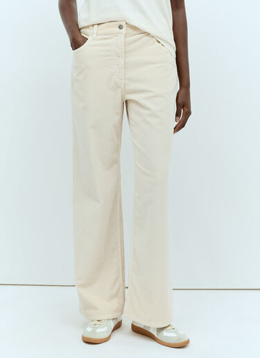 The Row Dan Corduroy Pants Cream row0256019