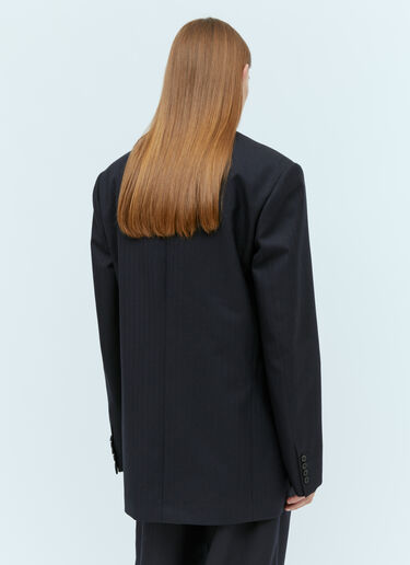 Dries Van Noten Wool Double-Breasted Blazer Black dvn0154008