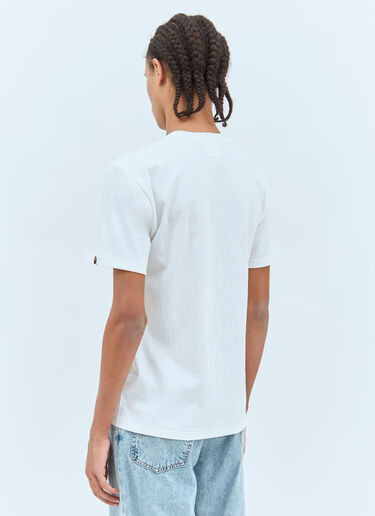 A BATHING APE® 徽标印花 T 恤  白色 aba0156006