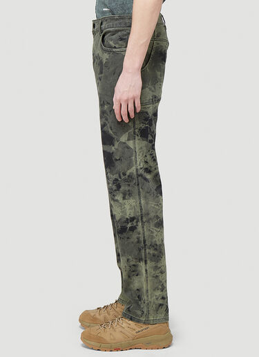 Eckhaus Latta Tie-Dye Jeans Green eck0343001