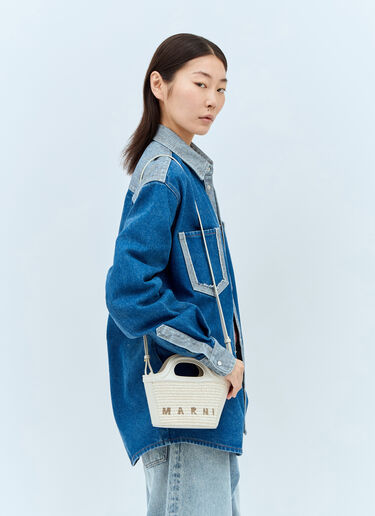 Marni Tropicalia 袖珍托特包 白色 mni0257028
