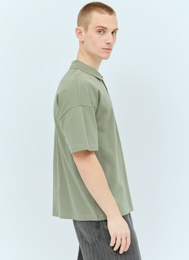 A.P.C. Logo Embroidered Polo Shirt Khaki apc0156007