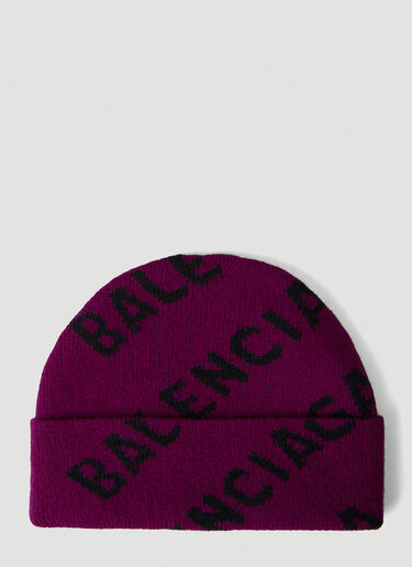 Balenciaga 徽标提花无檐便帽 紫色 bal0247005