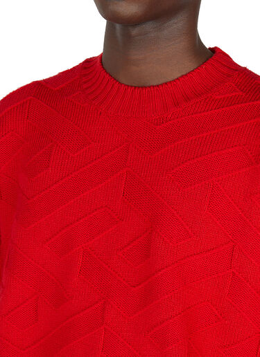 Versace Greca Knit Sweater Red ver0151009