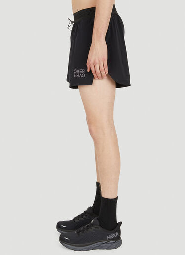 OVER OVER Logo Print Track Shorts Black ovr0150016