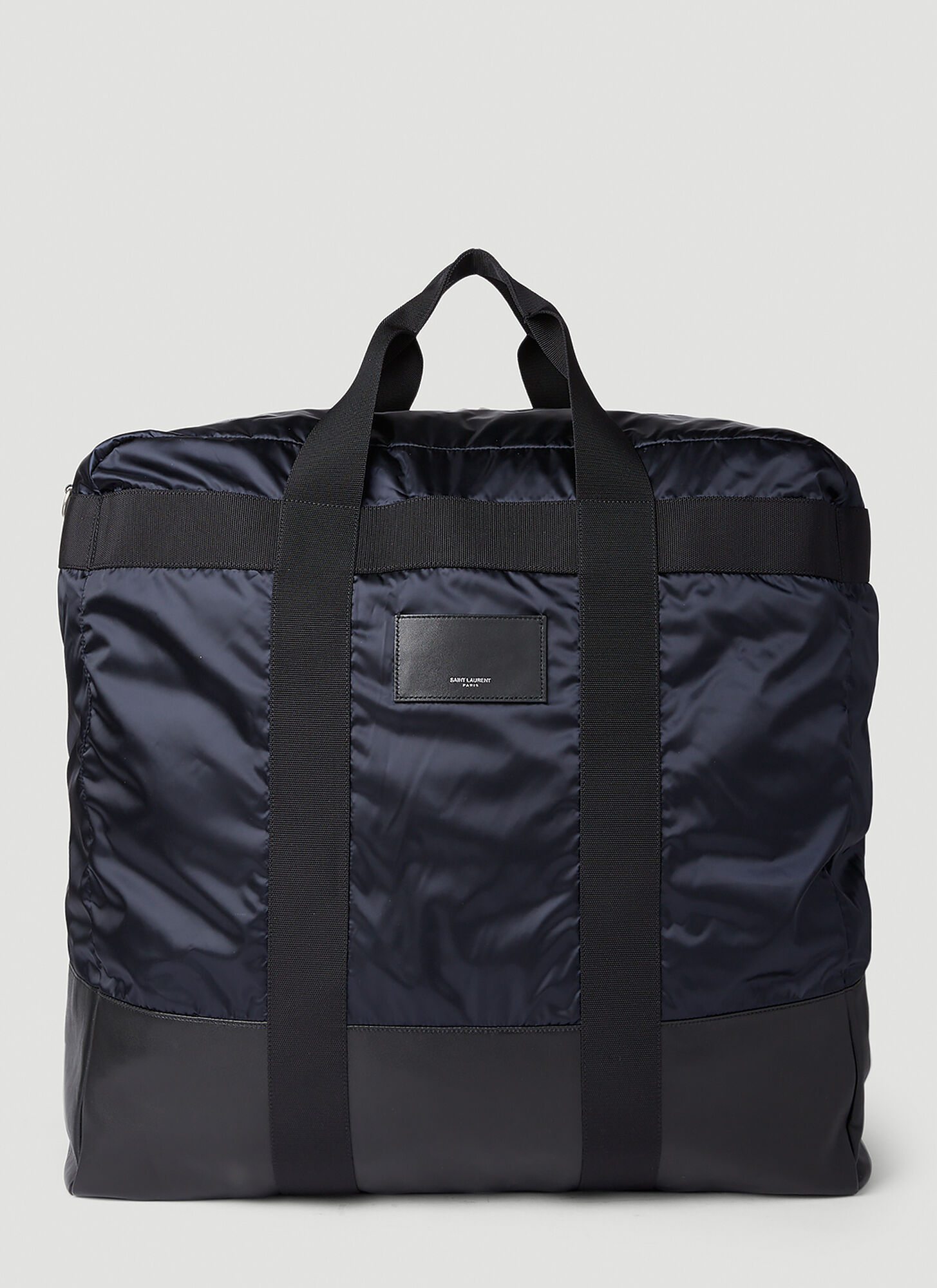 Saint Laurent City Tote Bag Male Blue In Navy