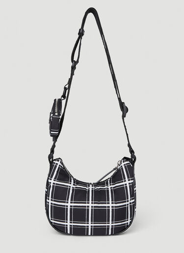 Marni 徽标贴饰 Hobo 单肩包 黑色 mni0254013