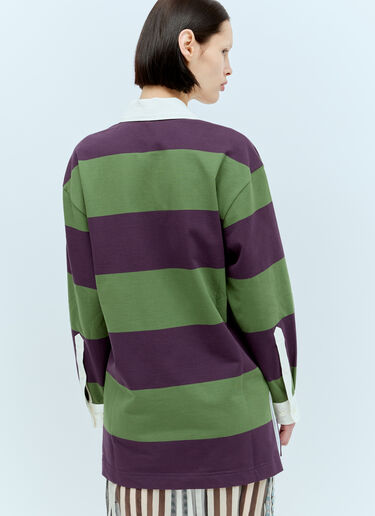 Dries Van Noten 条纹 Polo 衫 紫色 dvn0256012