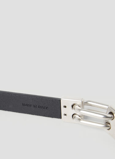 Rick Owens Tongue Leather Belt Black ric0153035