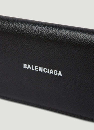 Balenciaga Cash Phone Chain Wallet Black bal0249053