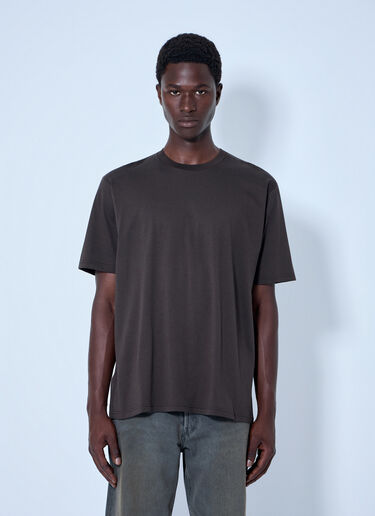 LN-CC® - ssstein: Suvin Cotton Basic T-Shirt - Brown ssstein Suvin Cotton Basic T-Shirt Brown sss0164013