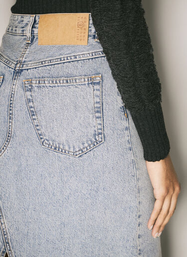 MM6 Maison Margiela Five-Pocket Denim Skirt Blue mmm0257010