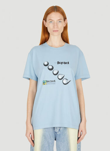 Eytys Jay Liquid T-Shirt Light Blue eyt0351016