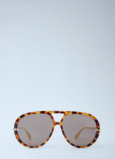 LN-CC® - Bottega Veneta: Aviator Sunglasses - Brown Bottega Veneta Aviator Sunglasses Brown bov0264066