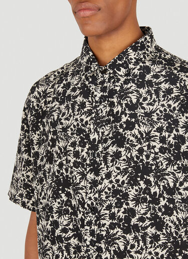 Saint Laurent Floral Shirt Black sla0147008