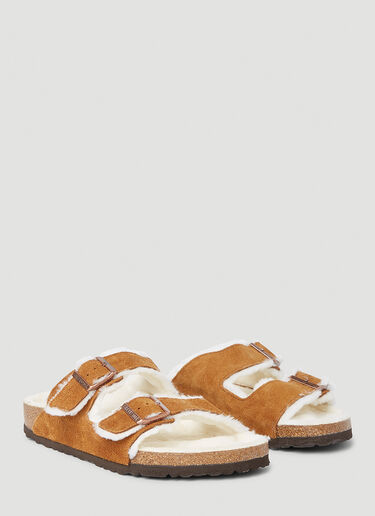 Birkenstock Arizona Shearling Sandals Camel brk0352027