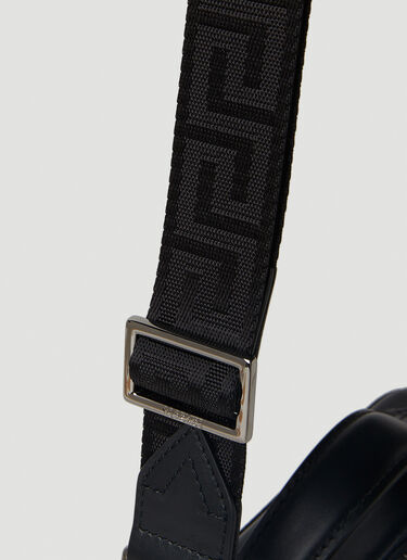 Greca Mini Messenger Crossbody Bag Versace Greca Mini Messenger Crossbody Bag Black ver0151033