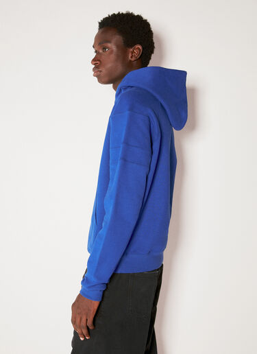 Saint Laurent Logo Embroidery Hooded Sweatshirt Blue sla0154001