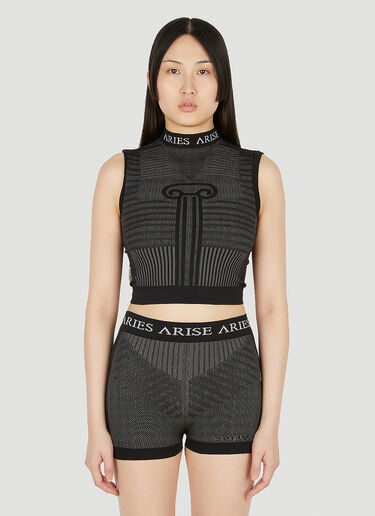 Aries Base Layer Crop Top Black ari0248005