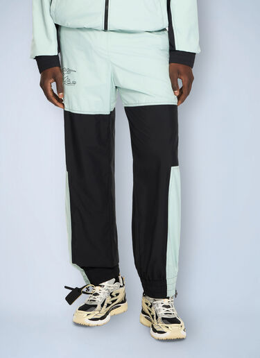 LN-CC® - Off-White: Marker Cuffed Slouchy Trackpants - Black Off-White Marker Cuffed Slouchy Trackpants Black ofw0164117