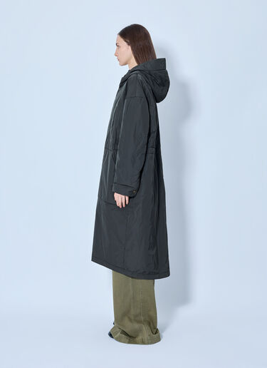 LN-CC® - Max Mara: Hooded Quilted Coat - Dark Green Max Mara Hooded Quilted Coat Dark Green max0265313