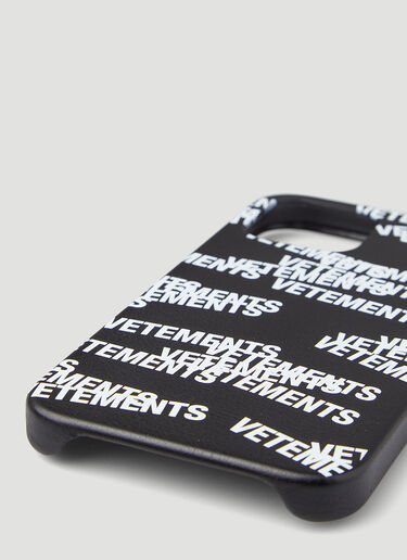 Vetements Logo iPhone 12 Pro Max Case Black vet0146033