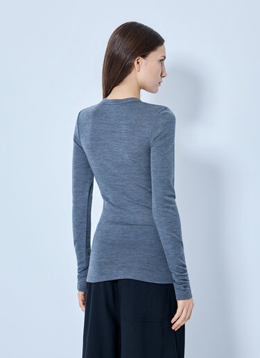 LN-CC® - RÓHE: Fine Merino Long Sleeve - Grey RÓHE Fine Merino Long Sleeve Grey roe0265001