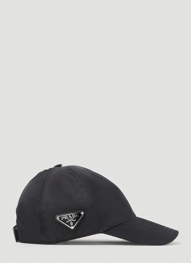 Prada 再生尼龙棒球帽 黑色 pra0254036