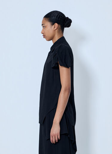 LIMI Feu Twisted Sleeve Blouse Black lmf0264005
