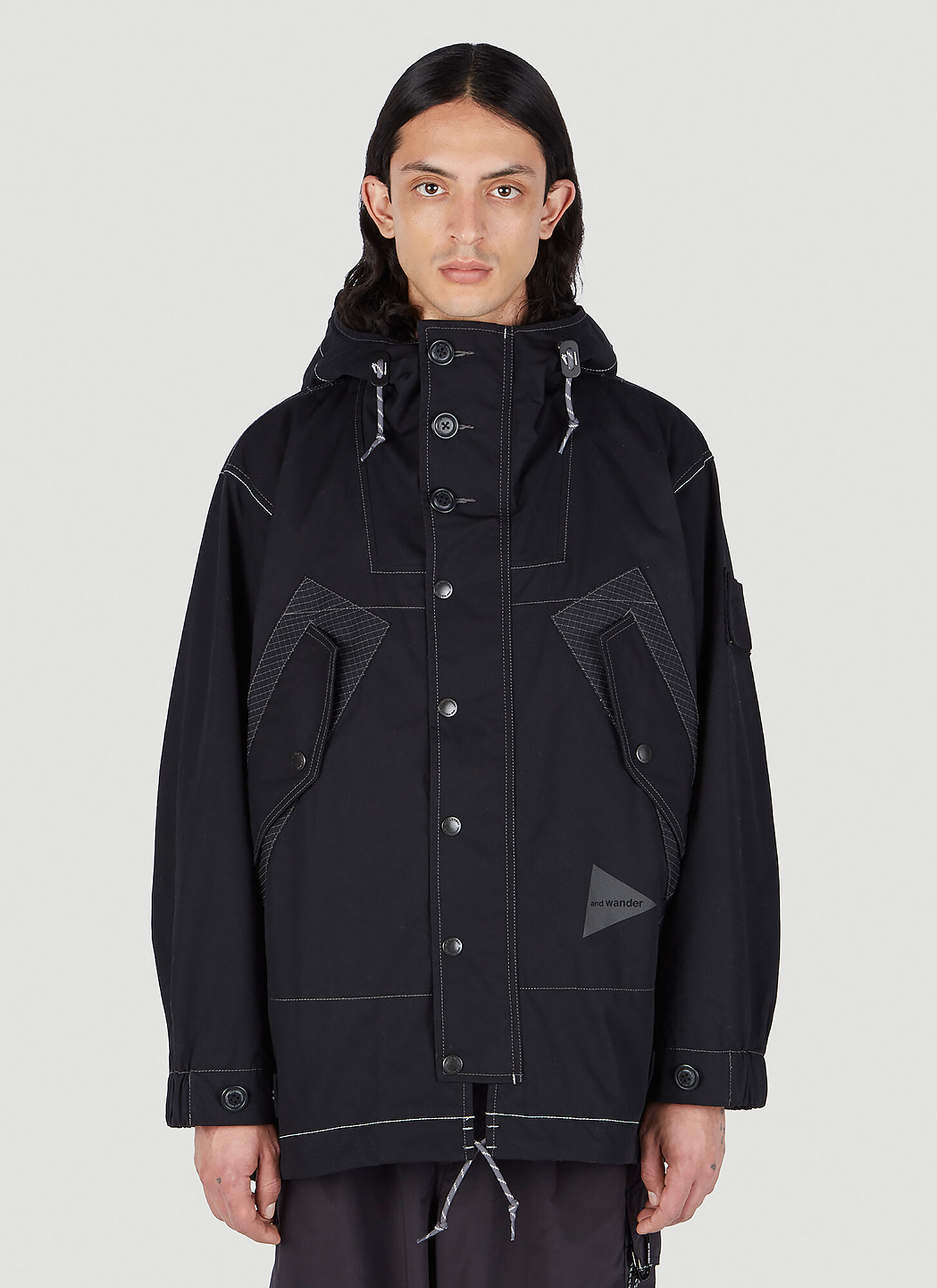 And Wander X Danner Field Cotton-blend Parka In Black
