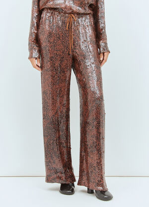 Dries Van Noten Sequin Pants Red dvn0258018