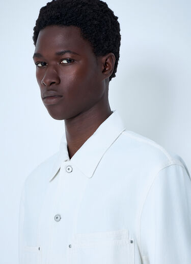 Lemaire Cotton Twill Overshirt White lem0164008