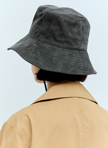 GANNI Denim Bucket Hat Black gan0256022