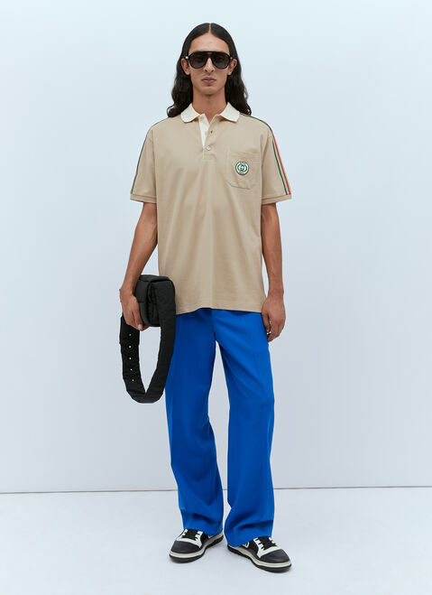 Gucci Logo Patch Polo Shirt Red guc0155012