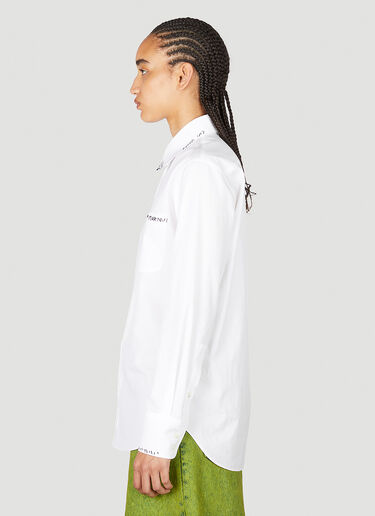 Marni Logo Embroidery Shirt White mni0255003