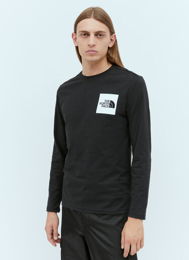 The North Face Logo Print Long Sleeve T-Shirt Black tnf0154004