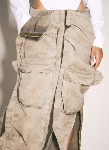Y/Project Cargo Maxi Skirt Beige ypr0258011
