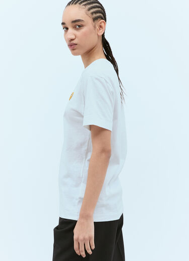 Comme Des Garçons PLAY Logo Patch T-Shirt White cpl0355018