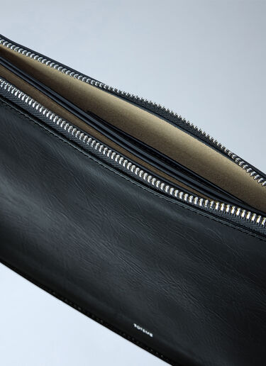 LN-CC® - Toteme: Threefold Naplack Clutch Bag - Black Toteme Threefold Naplack Clutch Bag Black tot0265087
