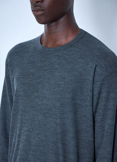 LN-CC® - ssstein: Oversized Long Sleeve T-Shirt - Grey ssstein Oversized Long Sleeve T-Shirt Grey sss0164011