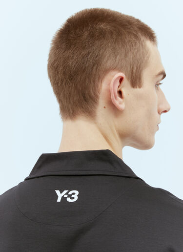 Y-3 x Real Madrid 로고 프린트 폴로 셔츠  블랙 rma0156006