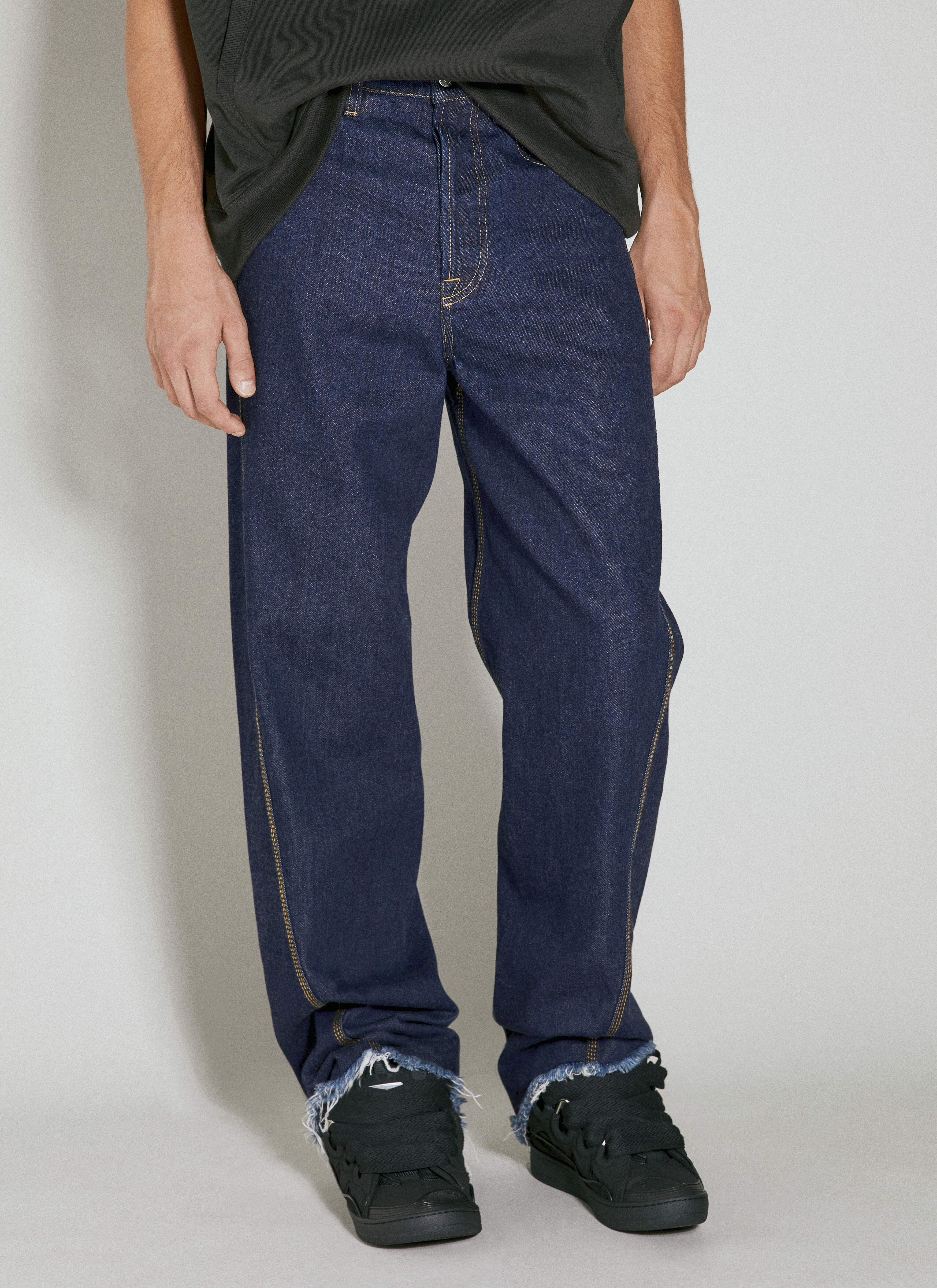 Simple raw sale denim
