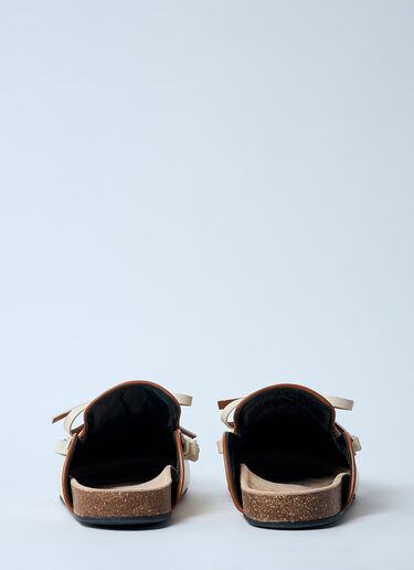 JW Anderson Leather Ruffle Mules White jwa0259011