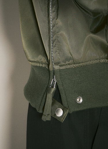 Comme des Garçons Homme Nylon Twill Bomber Jacket Green cdh0158003