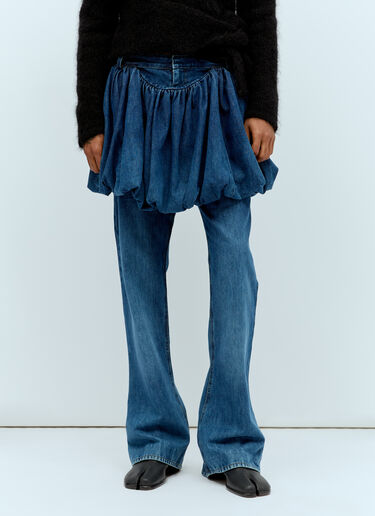 Aaron Esh Puff Skirt Jeans Blue ash0154003