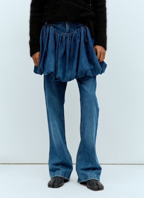 Acne Studios Puff Skirt Jeans Blue acn0155025