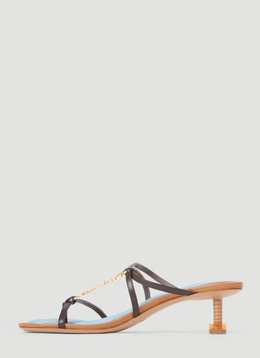 Les Basses Pralu Heeled Sandals Jacquemus Les Basses Pralu Heeled Sandals Brown jac0251057