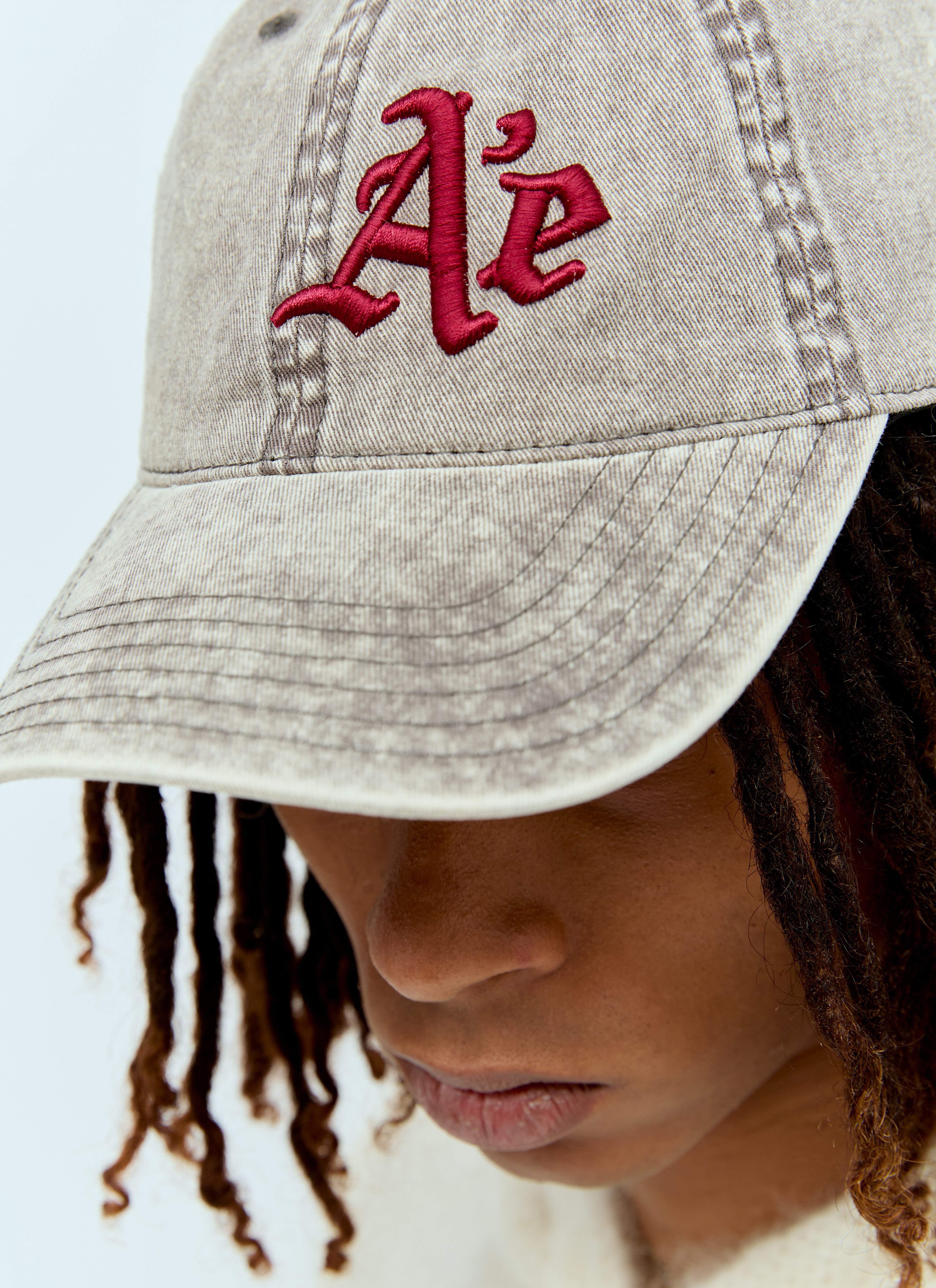 Aaron Esh Men's' Logo Embroidery Baseball Cap in Grey | LN-CC®