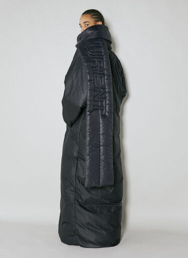 Puffer Logo Scarf Saint Laurent Puffer Logo Scarf Black sla0253169